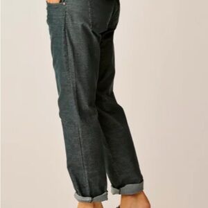 Stylish teal blue Rolled Cuff Pants